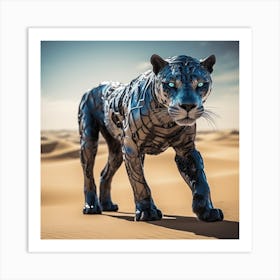 Robot Panther Art Print