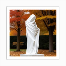 White Cloak Art Print