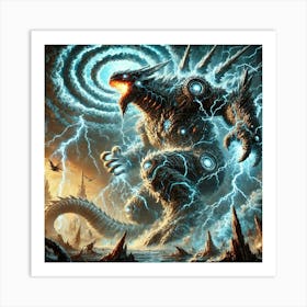 Thunder Leviathans Stratospheric Sovereigns Art Print