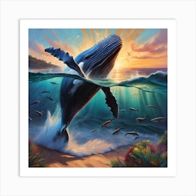 Humpback Whale Art Print