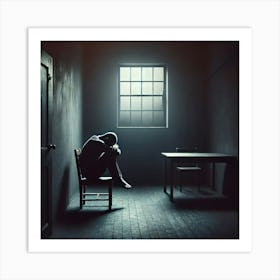 Alone in the Darkness Art Print