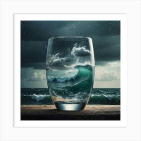 Glass Of Water 1 Art Print