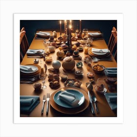 Thanksgiving Table 1 Art Print