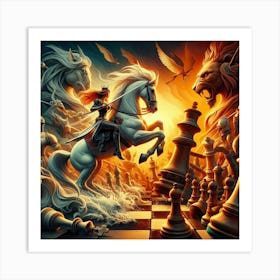 Chess8 Art Print