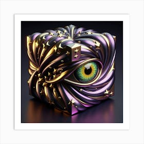 Eye Of The Cube 1 Art Print