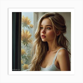 Portrait Of A Girl 3 Art Print