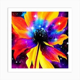 Galaxy Flower 5 Art Print