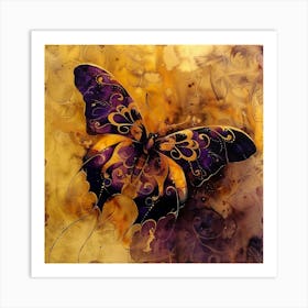 Purple Butterfly 7 Art Print