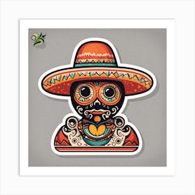 Mexican Skull 60 Art Print