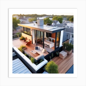 Modern Rooftop Living Art Print