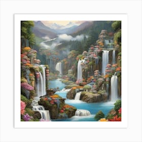 Waterfalls Art Print