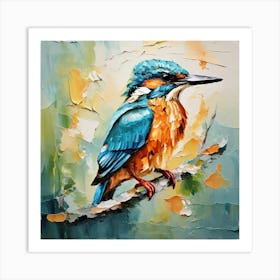 Kingfisher bird Art Print