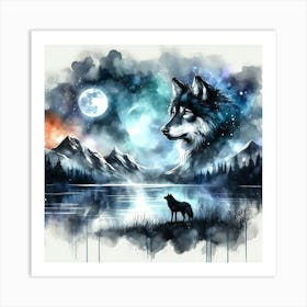 Creative Wild Animal Representation 103 Art Print