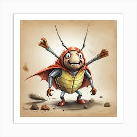 Bug In A Cape Art Print