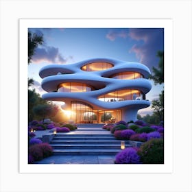 Futuristic House 14 Art Print