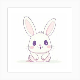 Cute Bunny Art Print