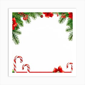 Christmas Frame 11 Art Print