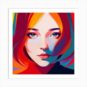 Portrait Of A Girl 1 Art Print