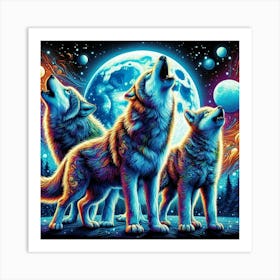 Wolf Love Art Print