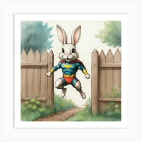 Super Bunny 6 Art Print