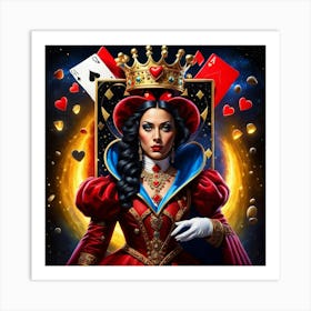 Queen Of Hearts 4 Art Print