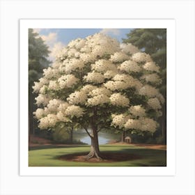 Georgia dogwood tree Art Print