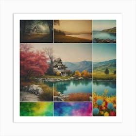 Landscape Set Art Print