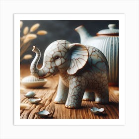 Chinese Elephant Art Print