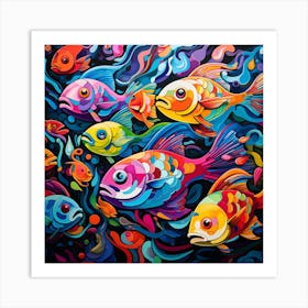 Colorful Fishes 2 Art Print