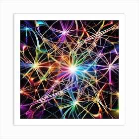 Abstract Psychedelic Background 1 Art Print