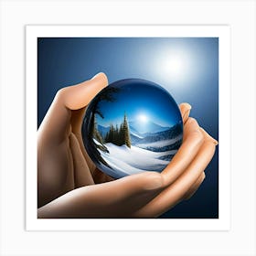 Snow Globe Art Print