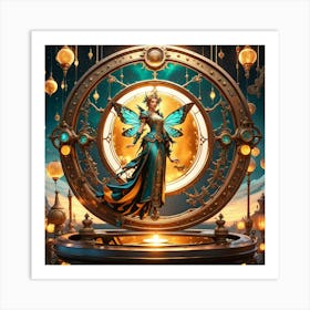 Fairy Of The Clock Art Print