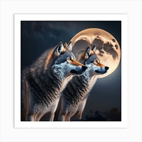 Wolf Moon Art Print