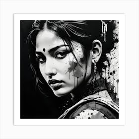 Girl With Attitude Art Print