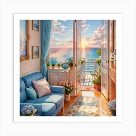 Of A Living Room Art Print