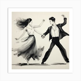 Ballroom Dancers Art Print