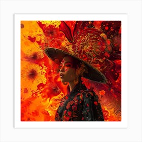 Asian Woman 10 Art Print