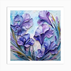 Irises 11 Art Print