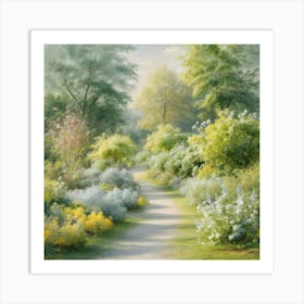 Path Through The Garden Art Print