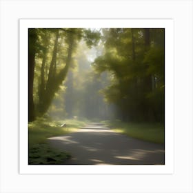 Road In The Woods Art Print