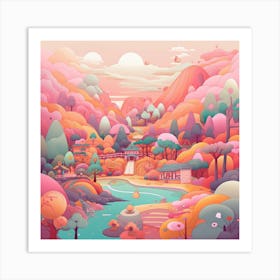 Asian Landscape 1 Art Print