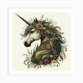 Unicorn Head Art Print