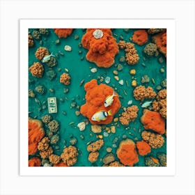 Underwater Coral Reef81 Art Print