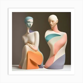 Two Mannequins Art Print