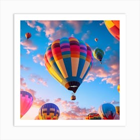 Hot Air Balloons In The Sky 4 Art Print