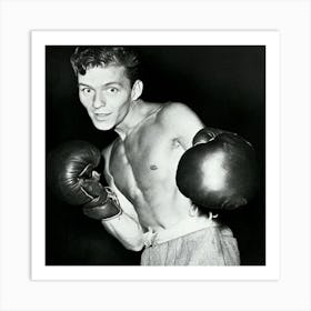 Frank Sinatra In Boxing Pose Art Print