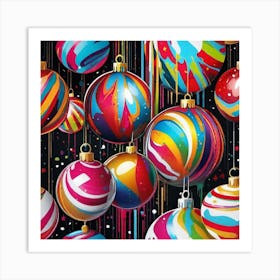 Christmas Ornaments 49 Art Print