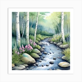 Birch Creek Art Print