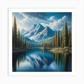 Mountain Lake 59 Art Print