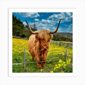 Highland Cow Art Print